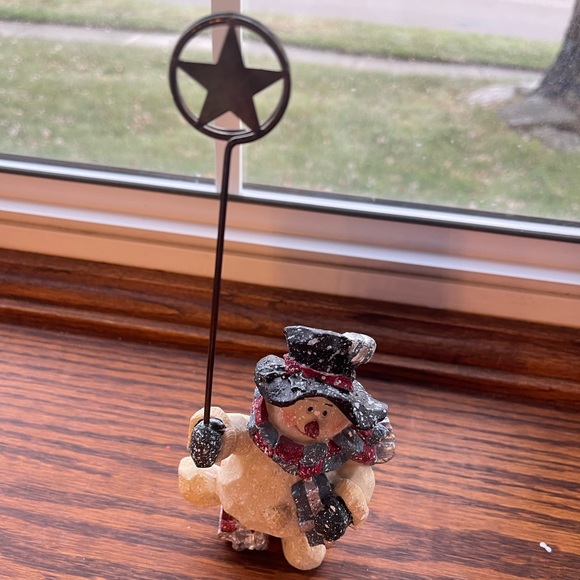 Snowman card or picture holder - Picture 1 of 3
